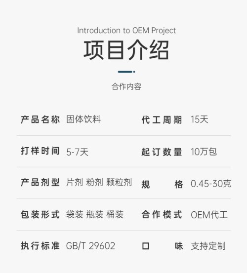 固體飲料代加工項目介紹-健之源